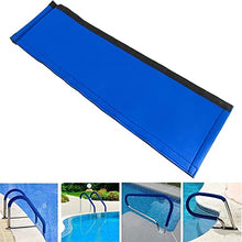 Pool Handrails Swimming Pool Handrail,Pool Railing, 304 Stainless Steel 250LBS Load Capacity Silver Rustproof Pool Handrail Humanized Swimming Pool Handrail with Blue Grip Cover (2 PCS