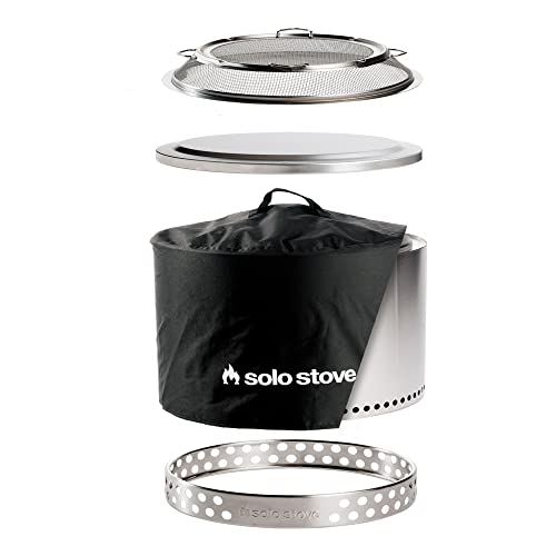 Solo Stove Yukon Backyard Bundle 2.0 | Smokeless Fire Pit with Accessories