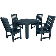 Highwood Lehigh 5-Piece Square Dining Set 42-Inch Federal Blue
