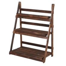 MIIKHI Wood Plant Stand Trellis Indoor Outdoor 3 Tiers Flower Stand Corner Stepped Planter Shelf Rack Flowerpot Holder for Plant Display Rack in Balcony Entr