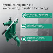 IntXanth 22KW Sprinkler Irrigation 3-Inch High Head Pressure Pump for Agricultural Irrigation Strong Suction Max 15M 70-90m3/h