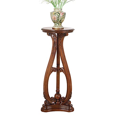 ARZARF Bonsai Pedestal Wooden Plant Display Stand Flower Stand Bonsai Flower Table Interior Decoration Stand Floor Type Wooden Flower Table for Living Room Vase Pedestal Stands