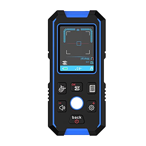 Detector De Metales De Pared Profesional, Sensor De Escáner De Pared Con Pantalla LCD Digital Retroiluminada Y Transmisión De Voz, Múltiples Modos De Detección Y Mayor Precisión, para Metal