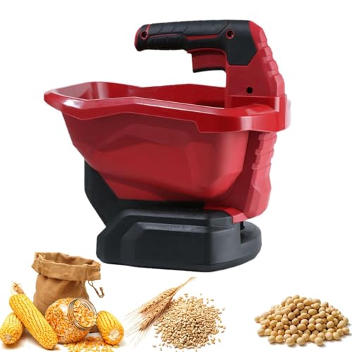 Tiuheyo Cordless Seed Spreader, 3.3L Handheld Fertiliser Spreader,Adjustable Scatter Width,Electric Lawn Seed Spreader