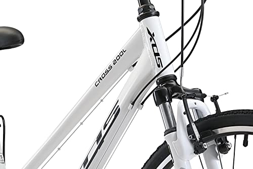 XDS Cross200 Women's 21sp Step-Through Hybrid Bicycle White