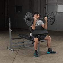 Body-Solid Olympic Combo Bench with Preacher Curl and LAT Pulldown Black