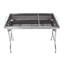 QTBH Grill for Outdoor Portable Foldable Stainless Steel Barbecue Grill Outdoor Charcoal Grill Barbecue for Outdoor Camping Cooking， 28.7"×13.2"×27.6" Barbecue Grill
