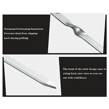 SPXTOM BBQ Needle Sticks Wall mountable, Anti-hot BBQ Skewers, Stainless Steel Reusable, for Appetizers, Fruit (Size : 500)
