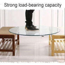 BIUBPW Small Glass Table Top 14 15 16inch Round Tempered Glass Table Top Dining Table Protector Cover Coffee Table Replacement Tables Top(110cm-43in)