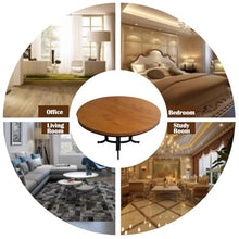 Innovz Wooden Round Dining Room Table Foldable, Heavy Duty Folding Banquet Table with Metal Legs, Home Card Table Coffee Table Family Dinner Tables, Easy Store(130cm(51ihch))