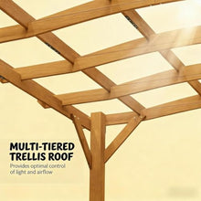 Arched Pergola with Trellis for Outdoor Garden Support