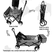 5sssallefaa Pull Along Utility Cart Folding Camping Wagon Blue