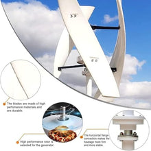 Tsampa Wind Turbine Generator Kit, 20000W Vertical Axis Wind Turbine Generator, Generator with Controller on Grid Inverter Vertical Axis Wind Turbine for Home(24V)