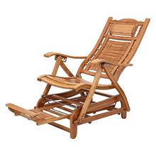 Sun Lounger Wooden Waterproof Outdoor Steamer Chair Deck Chair Recliner for Garden Patio Pool Comfortable Relax Reclining Sunbed