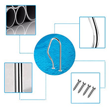 MSHOSAC Pool Handrail Pool Handrails 304 Stainless Steel Swimming Pool Hand Rail for In Ground Swimming Pools, Safety Swimming Pool Railing, Anti Slip Protective (Thick 1.5mm)