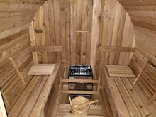 MCP Sauna Canadian Red Cedar Wood Outdoor Barrel Steam Sauna 6KW Heater