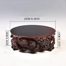 ZOCWJK Plant standPlant Base Stand, Wooden vase Base, Round Base, Display Stand, Flower Pot, Strange Stone Decoration Base, Aquarium, Bonsai Base, Base Stand,One Color-B
