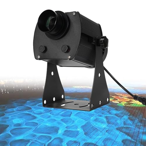 Water Ripple Projection Light — Christmas & Halloween Outdoor Projection Light, IP68 Waterproof, Ideal for Weddings, Parties, Landscaping, and Decorating Walls and Trees Monochrome-200W