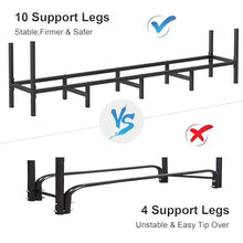 GenSDH Firewood Log Rack Adjustable Heavy-Duty Metal Firewood Rack 4Ft, 5.3Ft, .9Ft for Indoor/Outdoor Storage,5.3ft Firewood Rack