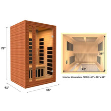 Dynamic Cordoba DYN-6203-01 Elite Ultra Low EMF (Under 3 MG) FAR Infrared Sauna - Curb Side Delivery