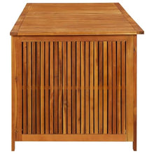 UUGRANDTO Storage Box Natural Wood Solid Acacia Wood 68.9 x 31.5 x 29.5 in Outdoor Furniture Storage Boxes