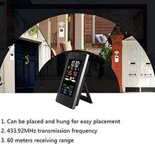 JDXQBLD Weather Station Wireless with Indoor Outdoor Temperature and Humidity Monitor, Digital Thermometer with Colorful LCD Screen, Weather Forecast Station with Remot