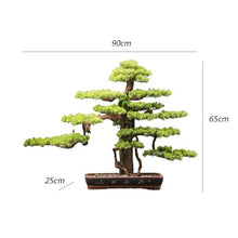 YXIANG56Q Fake Plants Indoor Green Plant Decoration Simulation Tree Living Room Entrance Fake Pine Tree Ornaments Landscaping High-Grade Bonsai Bonsai Tree