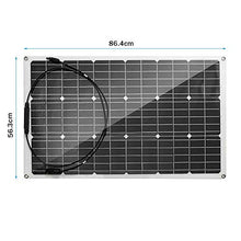 300W/150W Solar Panel 18V Semi-Flexible Monocrystalline Solar Cell DIY Cable Waterproof Outdoor Car RV Rechargeable Power System (150w) (300w)