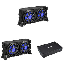 KICKER 10-Inch Loaded Marine Subwoofer Enclosure with Passive Radiator & Amp Bundle