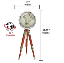 Replogle Eaton III 16" National Geographic Floor-Standing Globe White