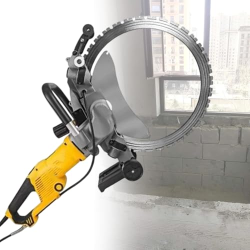 JDXQBLD Handheld Chainsaw, 5000W Electric Ring Saw Wall Cutting Machine, Brushless Concrete Cutter, Electric Cut-Off Saw