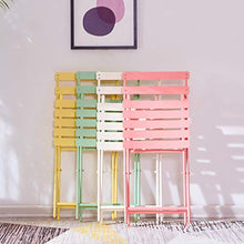 ERoomQ Folding Table with Table/Chairs, Outdoor/Balcony/Garden and Chair Combination of Three Parts, Simple Style, Plain Iron