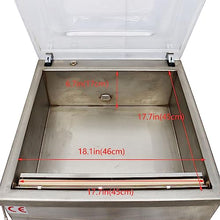 HQHAOTWU Commercial Vacuum Packaging Machine Stainless Steel Portable Sealer 17.7 Inch