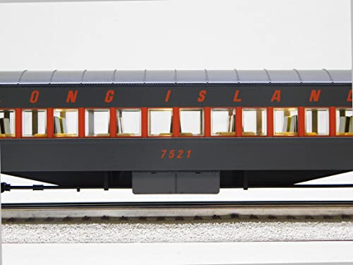 Generic Long Island Railroad 72' Passenger Coach 2 Pack #1 O Gauge Gray
