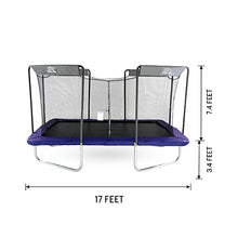 Skywalker Trampolines 17ft Rectangle Olympic-Sized Trampoline with Enclosure Blue