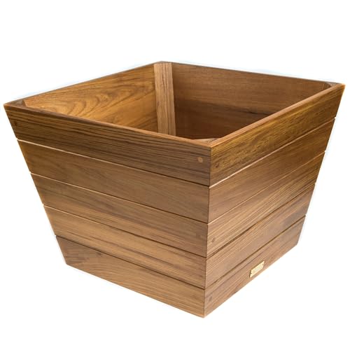 Whitecap 63109 Teak Medium Planter Box - 19" x 19" x 14"