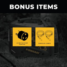 Firman W01784 Portable Generator with Built-in Parallel Kit - 2100/1700W