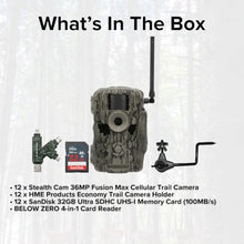 Stealth Cam 36MP Fusion Max Cellular Trail Camera Bundle with 32GB Memory Card and Accessories