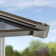 TOOLPORT 13x13 ft Hardtop Gazebo Polycarbonate Roof, Champagne