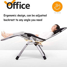 5JJJLOOOPP Folding Chair Extra Large Patio Lounger Lawn Chair Incline Chair Zero Gravity Outdoor Garden Beach Deck Sun Support 200kg Armchair (Color (Black Without Pad)
