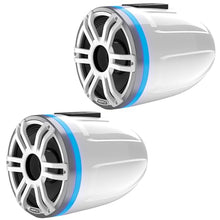 HERTZ HTX 8H S-FL-SW Marine Tower Horn Pair Silver-White