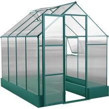 Hanover 8-Ft. x 6-Ft. Polycarbonate Walk-In Greenhouse Green