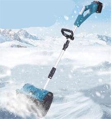2-Battery Cordless Snow Blower, Electric Snow Shovel Clearing Path, Adjustable Handle for Easy Storage, Ideal for Driveway, Deck, Patio, Farm