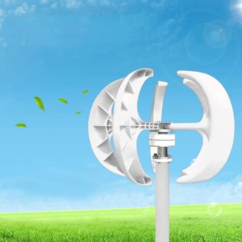 Zentorik Silent Vertical Wind Turbine Generator Kit, 12V/24V 400W-1200W Portable Wind Power System for Home, Eco-Friendly Energy Solution with Controller, Renewable Energy Generator