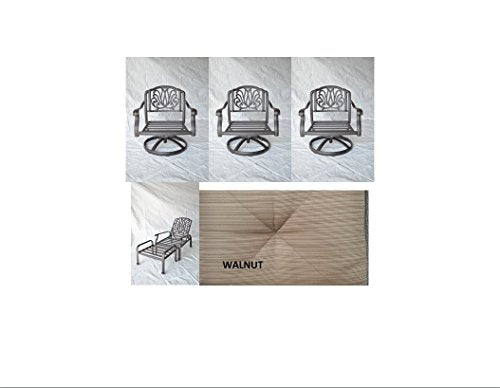 Elizabeth Outdoor Patio 5 pcs Set Deep Seating Club Chairs