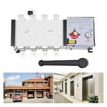 4P 250A 6000V Power Automatic Transfer Switch, Dual Power Generator Changeover Switch 50/60Hz Dual Power
