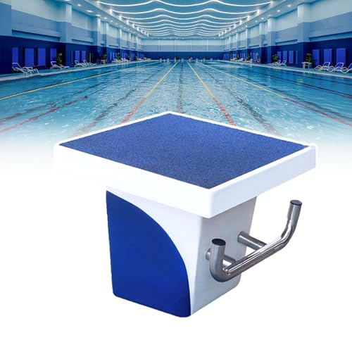 LYJIANGXIN 20in x 20in Professional Stainless Steel Diving Board, 304 Stainless Steel Non-Slip Diving Boards, Pool One Step Diving Starting Block, Swimming Pool Diving Platform