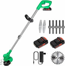 36V Lithium Battery Cordless Weed Electric Lawn Mower Push-Type Electric Gardening Tool Lawn Mower GINOLEI