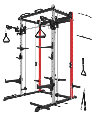 EonfitOmni Smith Machine Home Gym Equipment Red