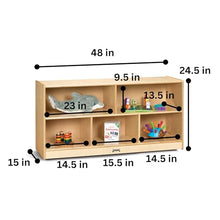 Jonti-Craft Toddler Mobile Storage Unit Shelf Birch Plywood